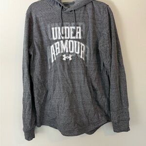 Under Armour Charcoal Rival Terry Knit Pullover Hoodie